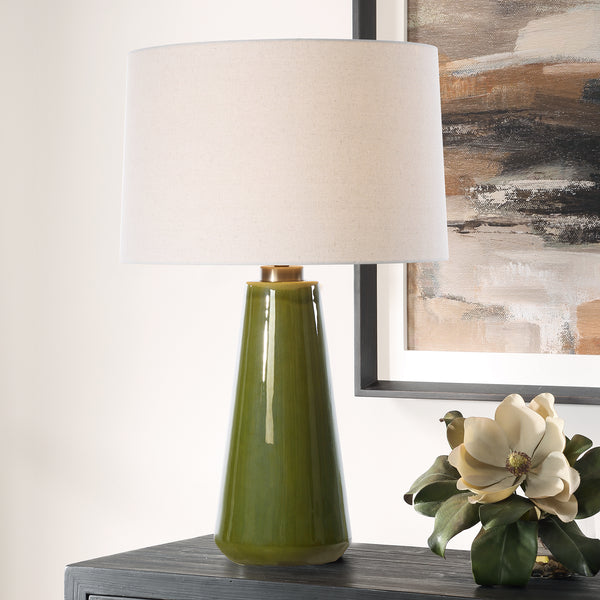 Lighting Kelley Moss Green Table Lamp 