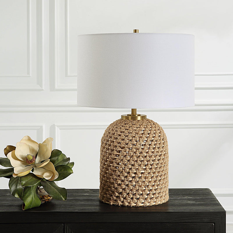 Lighting Kendari Rope & Rattan Table Lamp 