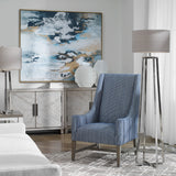 Lighting Keokee Polished Nickel Floor Lamp 