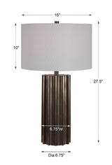 Lighting Khalio Gun Metal Table Lamp 
