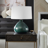 Lighting Killarney Distressed Green Table Lamp 