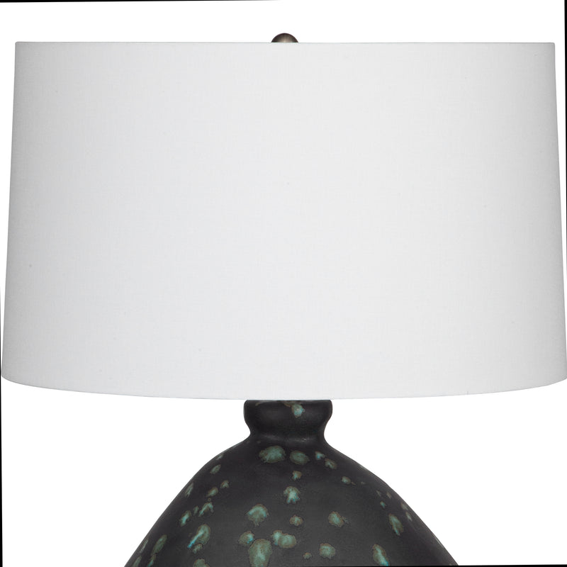Lighting Killarney Distressed Green Table Lamp 
