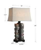 Lighting Kodiak Stacked Stone Lamp 