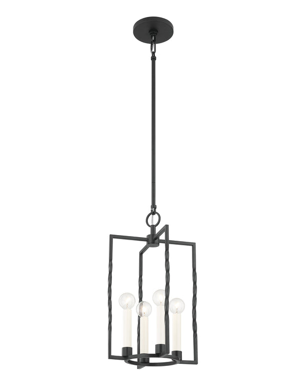 Lighting - Lantern Adelaide 4 Light Lantern // Textured Black // Large 