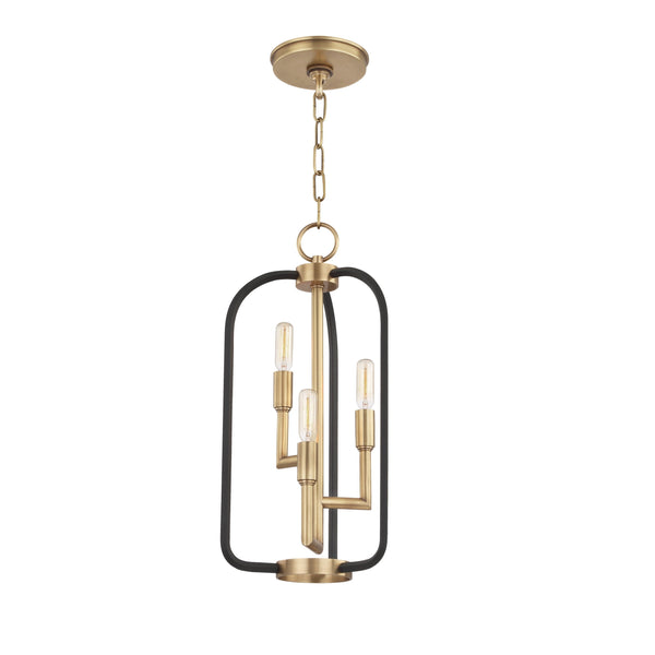 Lighting - Lantern Angler 3 Light Chandelier // Aged Brass 