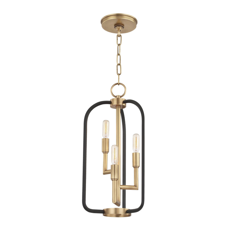 Lighting - Lantern Angler 3 Light Chandelier // Aged Brass 