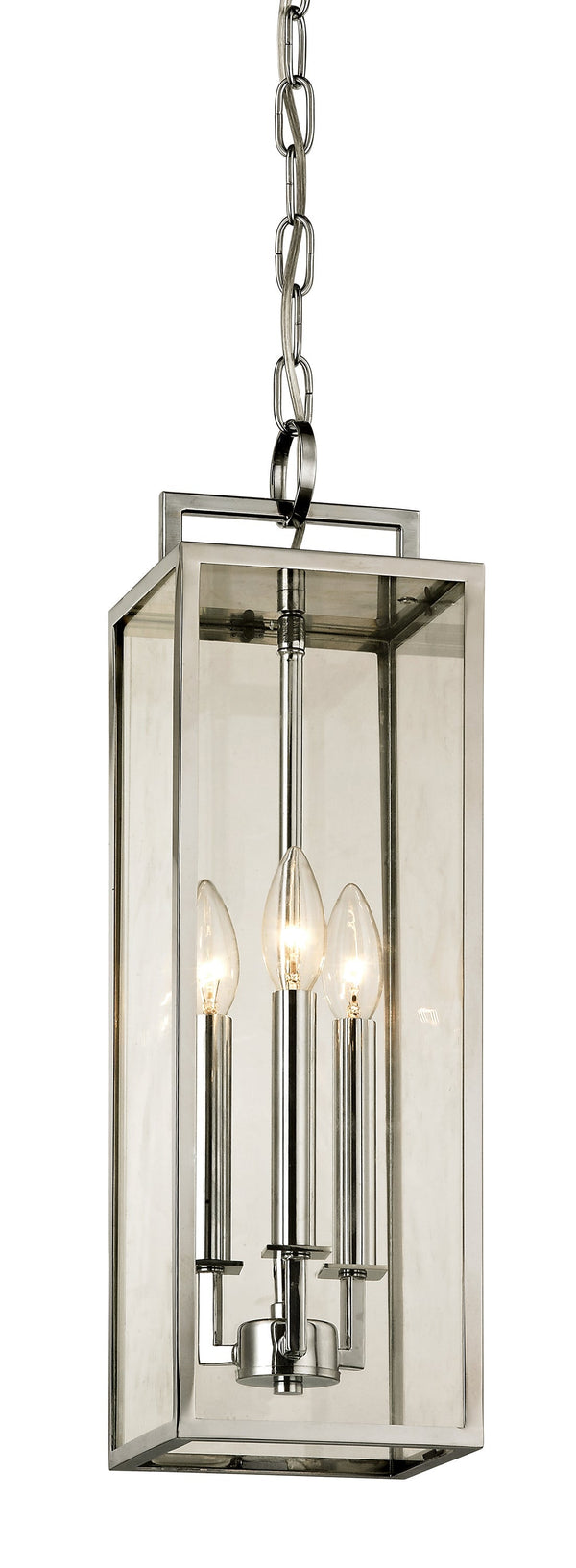 Lighting - Lantern Beckham 3 Light Hanger // Polished Stainless 