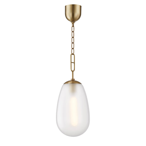 Lighting - Lantern Bruckner 1 Light Large Pendant // Aged Brass 