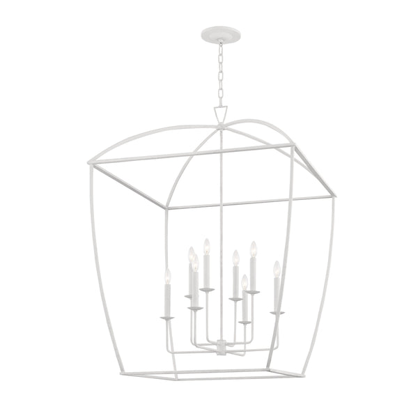 Lighting - Lantern Bryant 8 Light Extra Large Pendant // White Plaster 