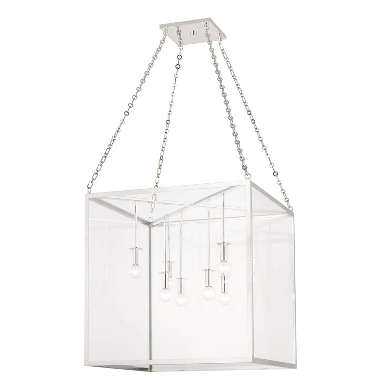 Lighting - Lantern Catskill 8 Light Large Pendant // Polished Nickel 