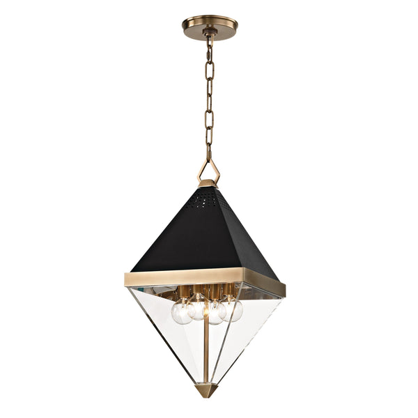 Lighting - Lantern Coltrane 4 Light Pendant // Aged Brass 