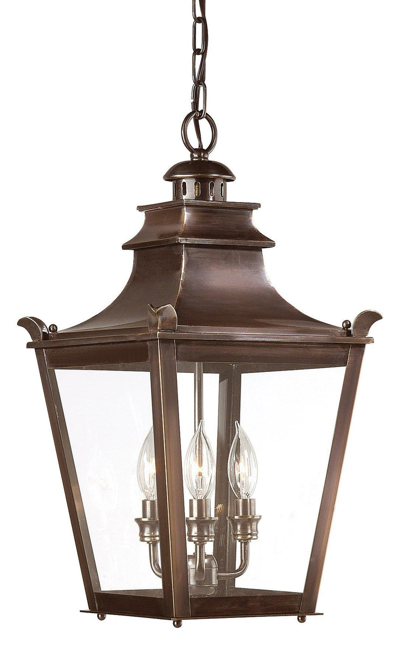 Lighting - Lantern Dorchester 3lt Hanging Lantern Medium // English Bronze 