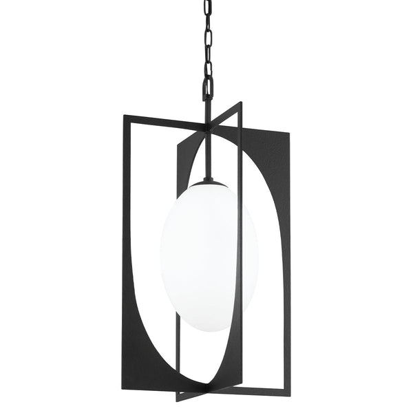 Lighting - Lantern Enzo 1 Light Large Lantern // Black Iron 