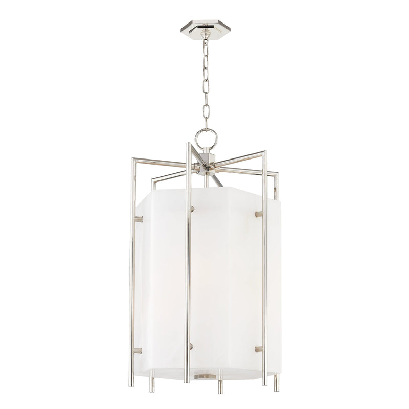 Lighting - Lantern Flatbush 6 Light Large Pendant // Polished Nickel 