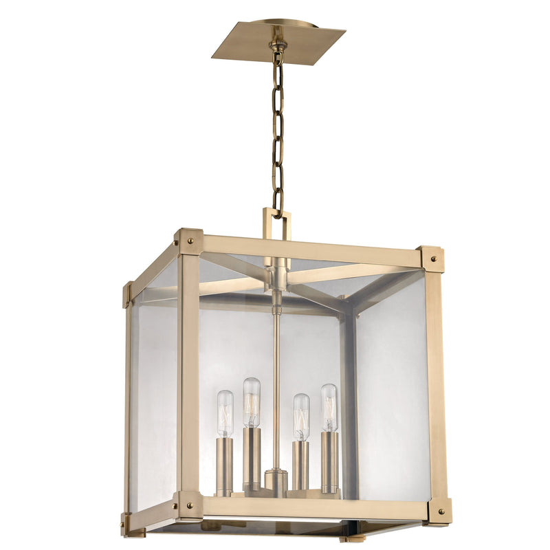 Lighting - Lantern Forsyth 4 Light Pendant // Aged Brass // Large 