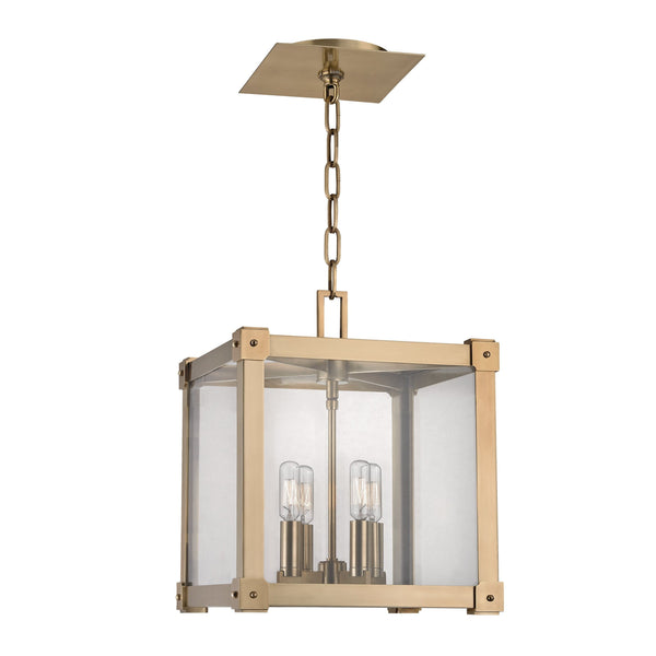 Lighting - Lantern Forsyth 4 Light Pendant // Aged Brass // Small 