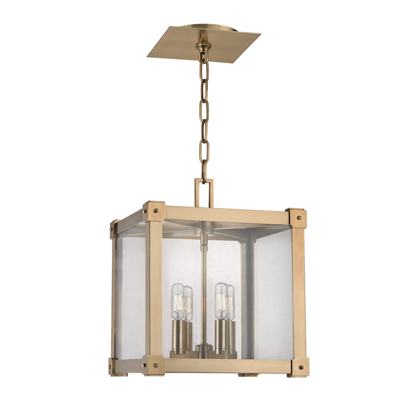 Lighting - Lantern Forsyth 4 Light Pendant // Aged Brass // Small 