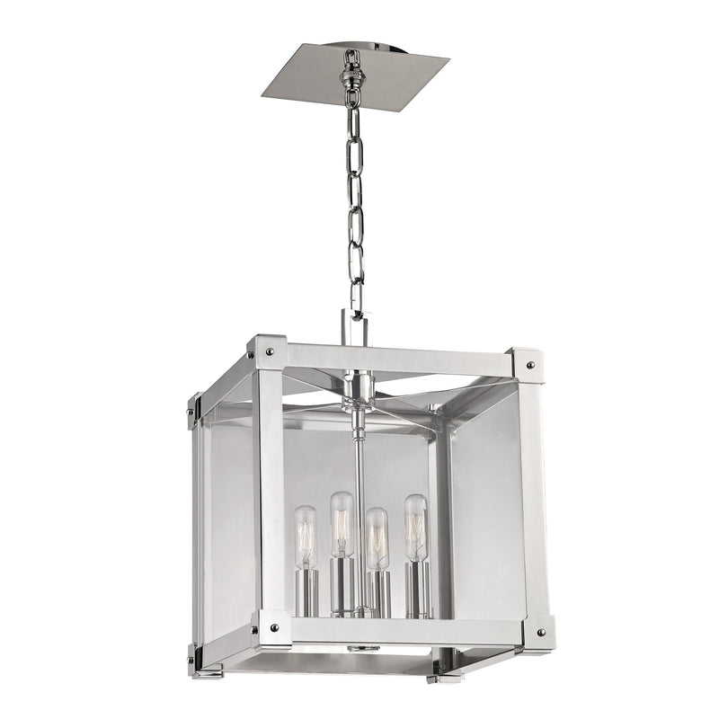 Lighting - Lantern Forsyth 4 Light Pendant // Polished Nickel // Small 