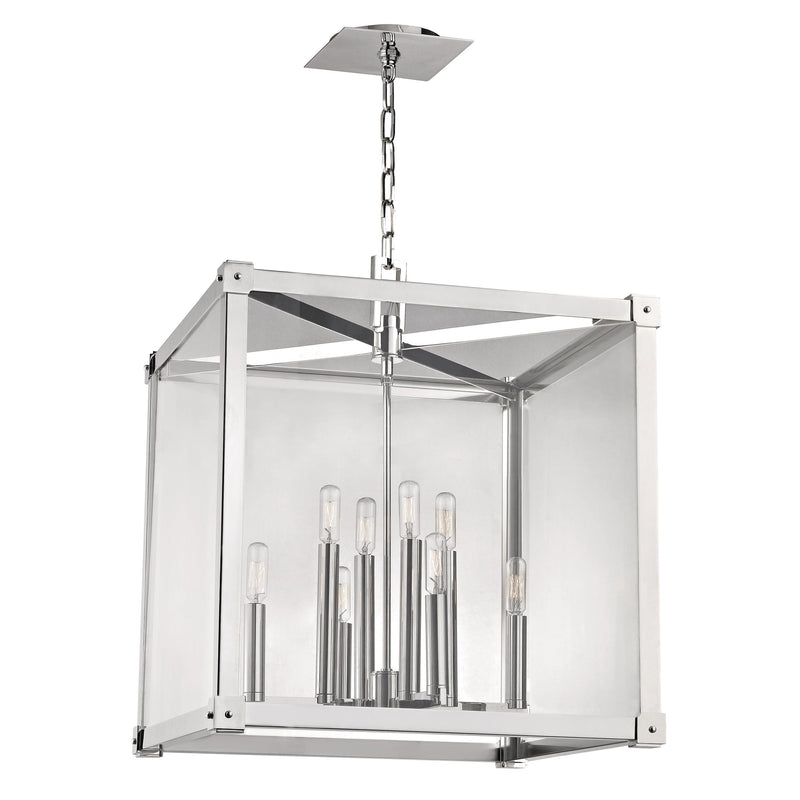 Lighting - Lantern Forsyth 8 Light Pendant // Polished Nickel 