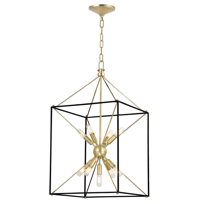 Lighting - Lantern Glendale 9 Light Pendant // Aged Brass // Large 