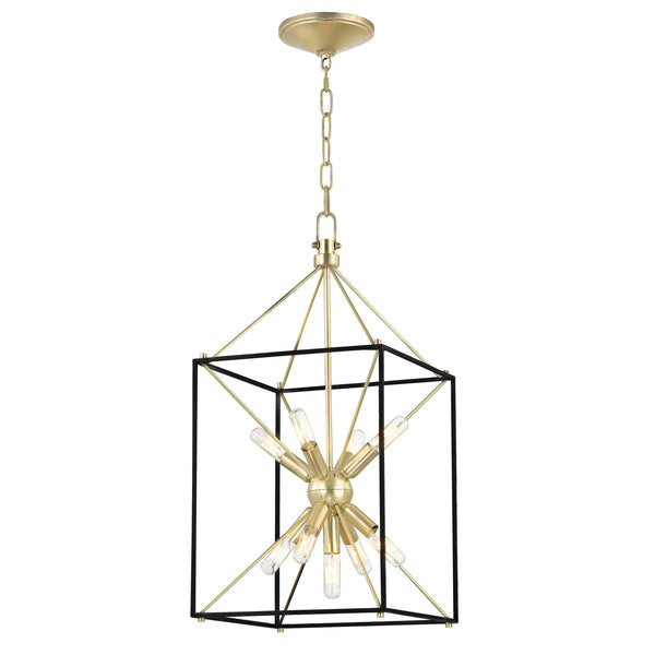 Lighting - Lantern Glendale 9 Light Pendant // Aged Brass // Small 