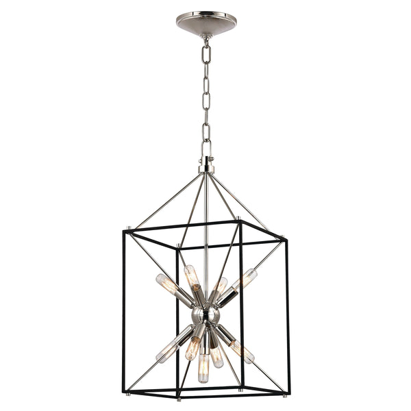 Lighting - Lantern Glendale 9 Light Pendant // Polished Nickel // Small 