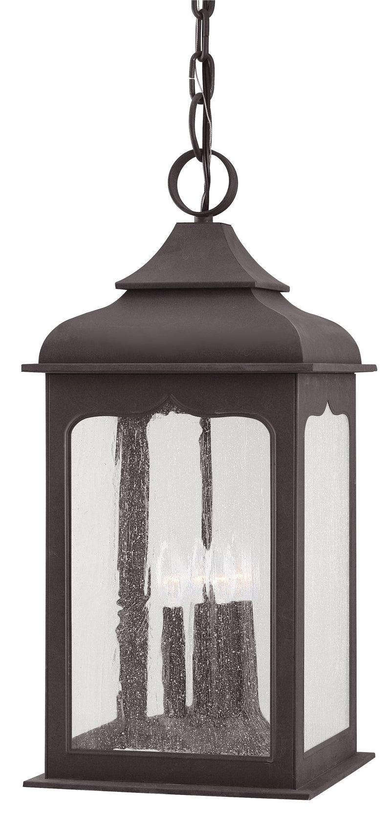 Lighting - Lantern Henry Street 4lt Hanging Lantern Large // Colonial Iron 