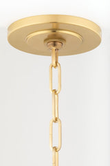 Lighting - Lantern Hollis 4 Light Pendant // Aged Brass // Small 