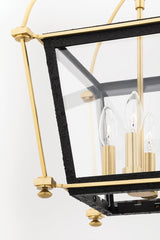 Lighting - Lantern Hollis 4 Light Pendant // Aged Brass // Small 