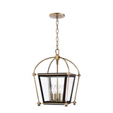 Lighting - Lantern Hollis 4 Light Pendant // Aged Brass // Small 