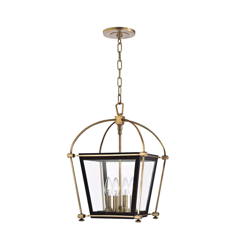 Lighting - Lantern Hollis 4 Light Pendant // Aged Brass // Small 