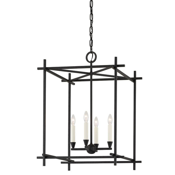 Lighting - Lantern Huck 4 Light Large Lantern // Black Iron 