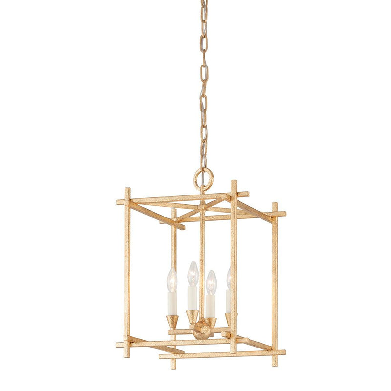 Lighting - Lantern Huck 4 Light Medium Lantern // Vintage Gold Leaf 