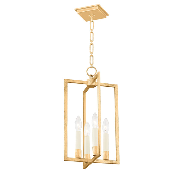 Lighting - Lantern Middleborough 4 Light Small Pendant // Gold Leaf 