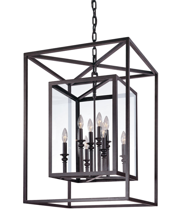 Lighting - Lantern Morgan 8lt Pendant Large // Deep Bronze 