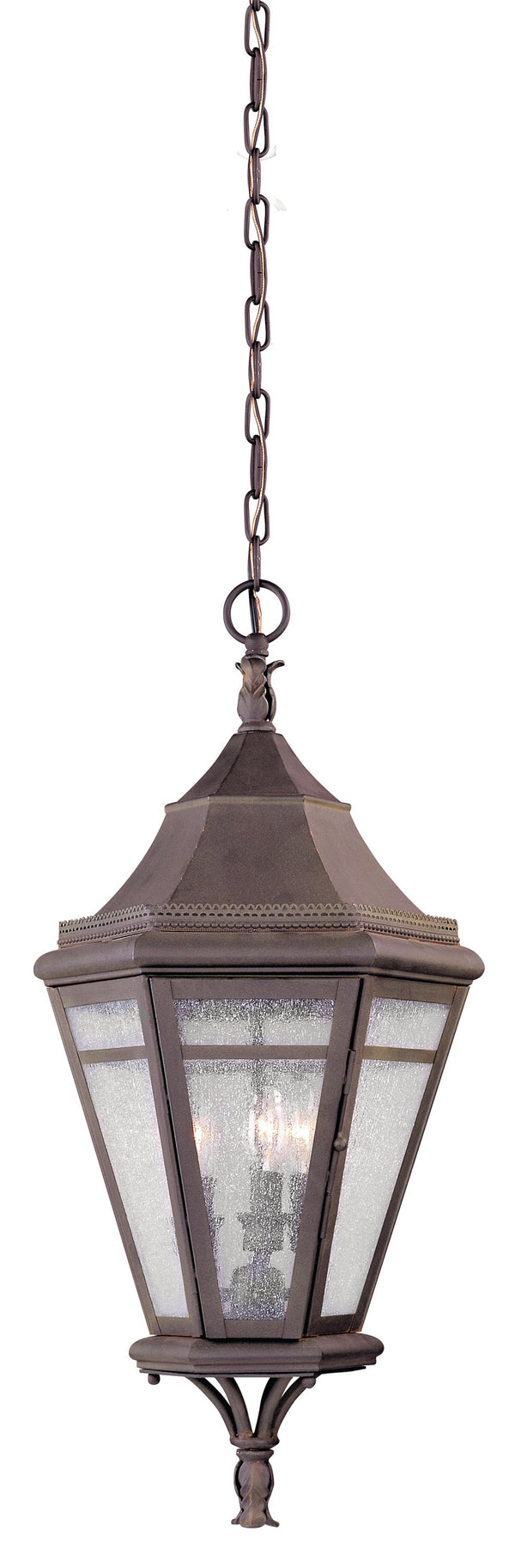 Lighting - Lantern Morgan Hill 3lt Hanging Lantern Large // Natural Rust 