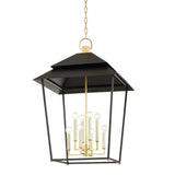 Lighting - Lantern Natick 8 Light Lantern // Black & Aged Brass 