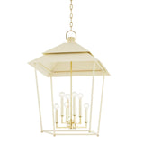 Lighting - Lantern Natick 8 Light Lantern // Cream & Aged Brass 