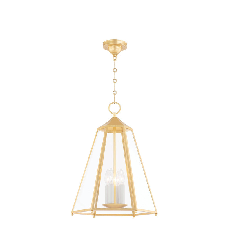 Lighting - Lantern Nottingham 4 Light Chandelier // Gold Leaf 