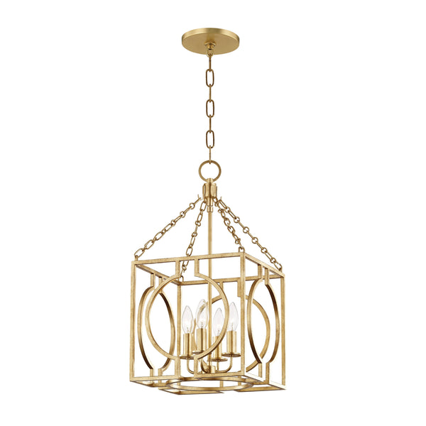 Lighting - Lantern Octavio 4 Light Small Pendant // Gold Leaf 