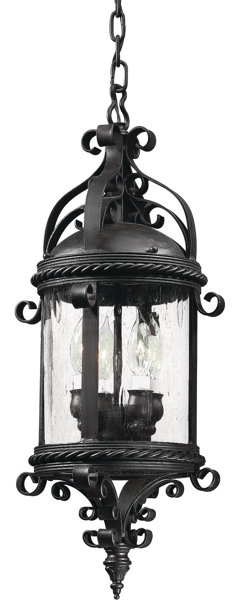 Lighting - Lantern Pamplona 4lt Hanging Lantern Large // Old Bronze 