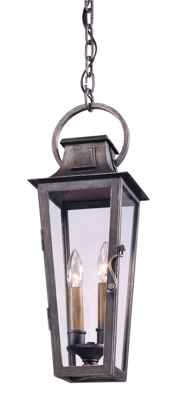 Lighting - Lantern Parisian Square 2lt Hanging Lantern Medium // Aged Pewter 