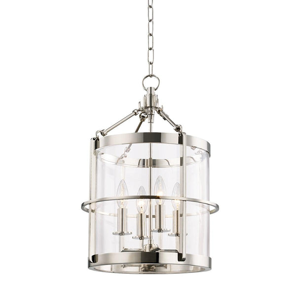 Lighting - Lantern Ren 4 Light Small Pendant // Polished Nickel 