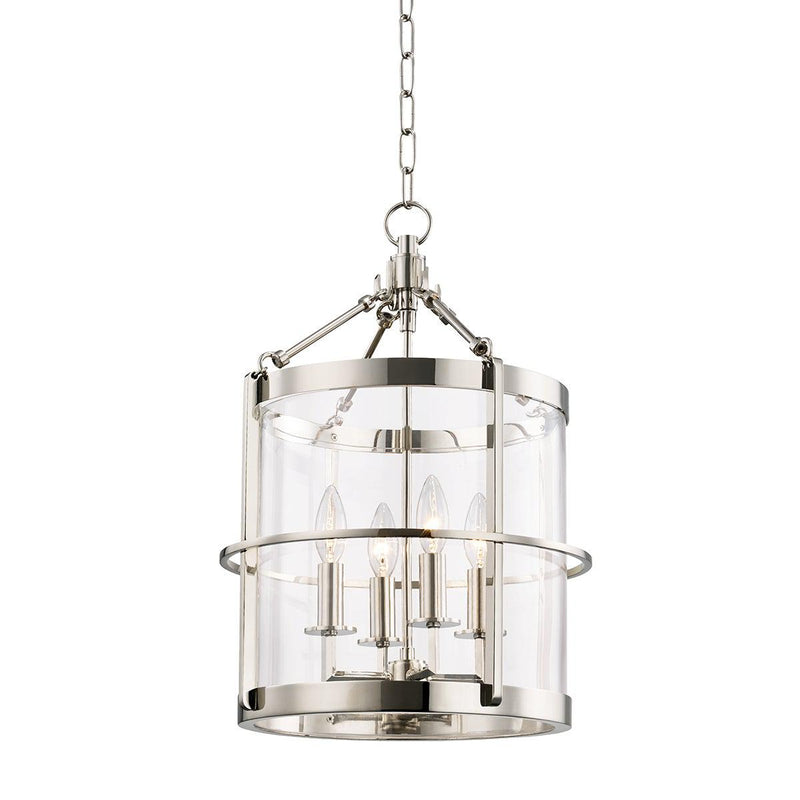 Lighting - Lantern Ren 4 Light Small Pendant // Polished Nickel 