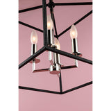 Lighting - Lantern Richie 4 Light Pendant // Polished Nickel & Black 