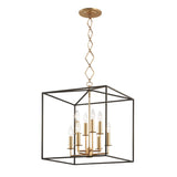 Lighting - Lantern Richie 8 Light Pendant // Aged Brass & Black 