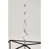 Lighting - Lantern Richie 8 Light Pendant // Polished Nickel & Black 