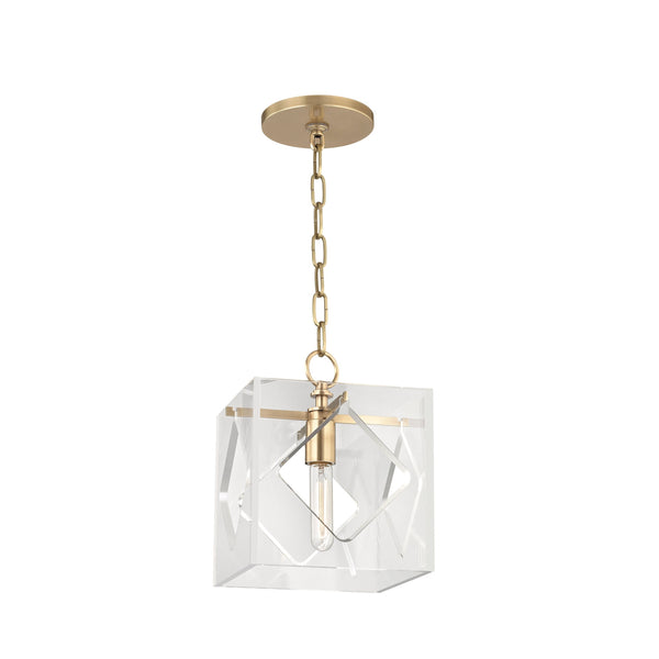 Lighting - Lantern Travis 1 Light Pendant // Aged Brass 