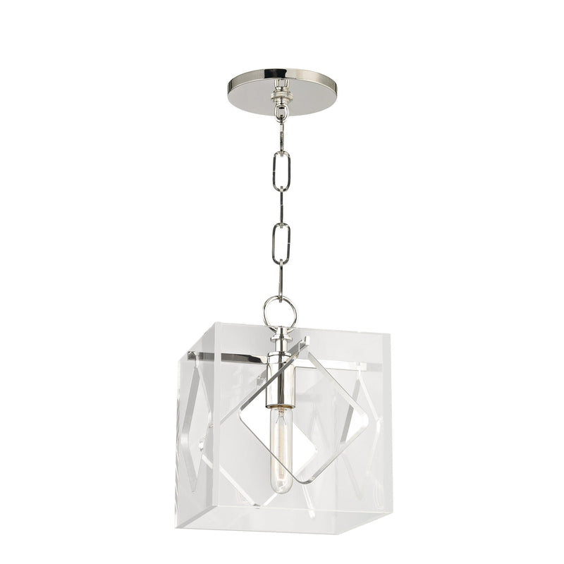 Lighting - Lantern Travis 1 Light Pendant // Polished Nickel 