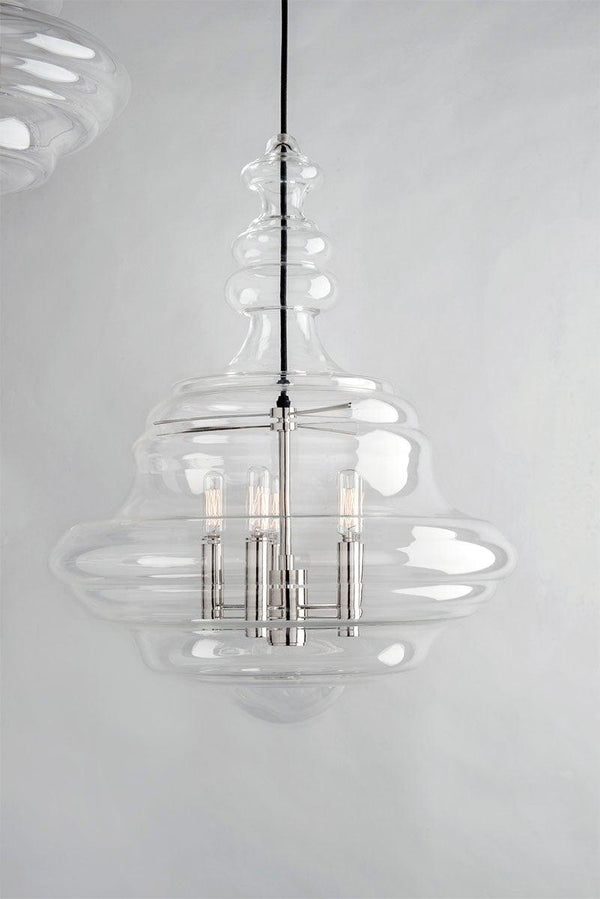 Lighting - Lantern Washington 5 Light Large Pendant // Polished Nickel 